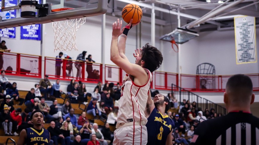 Halbleib Leads Men's Basketball to 79-75 MASCAC Win Over MCLA