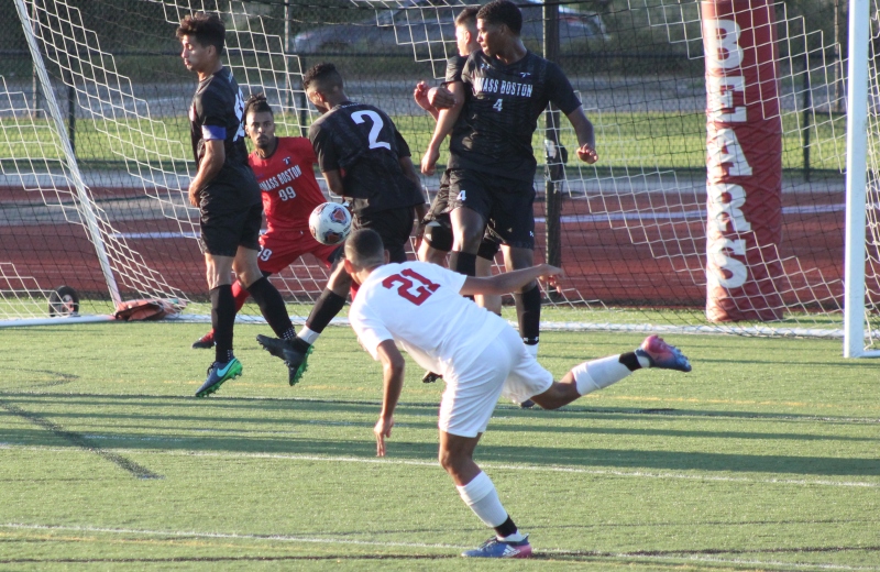 Men's Soccer Posts 2-1 Win over UMass Boston