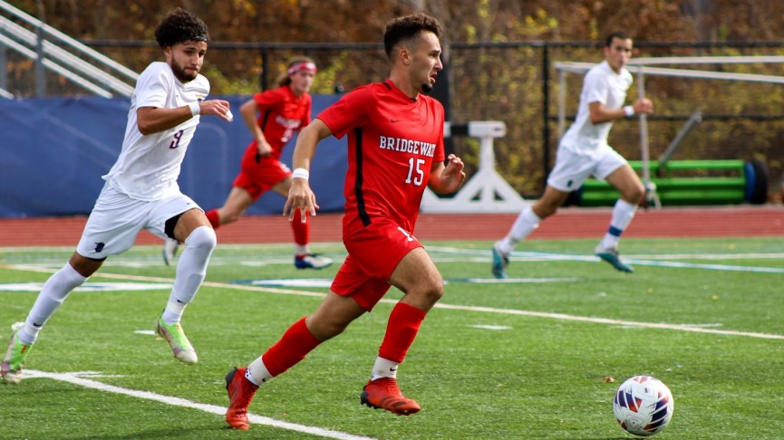 Men's Soccer Bested in Penalty Kicks in MASCAC Title Game
