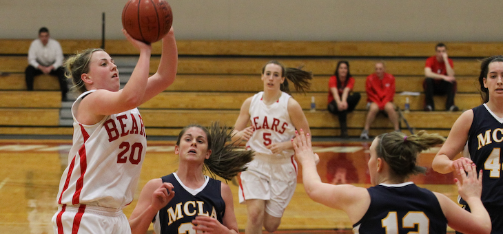 Chappron Knocks Down BSU Record Nine Three-Pointers in Loss to MCLA