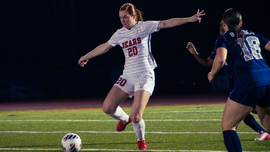 Dewhurst Scores Four Goals, Carvalho Notches 96th Win as Women's Soccer Blanks MCLA, 8-0